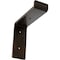 Ekena Millwork Steel Truss Shelf Bracket, Antiqued Bronze 2"W x 6"D x 6 1/4"H BKTM02X06X06TSABZ - alternate 1
